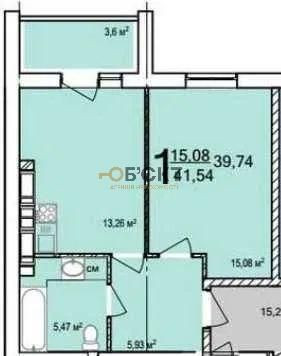 В продаже 1-к квартира в ЖК "Птичка" - 41,54м² Харьков - изображение 2