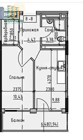 Продам 1 комн Вид моря! ЖК Пространство на Донского! Дом сдан! Балкон Одеса