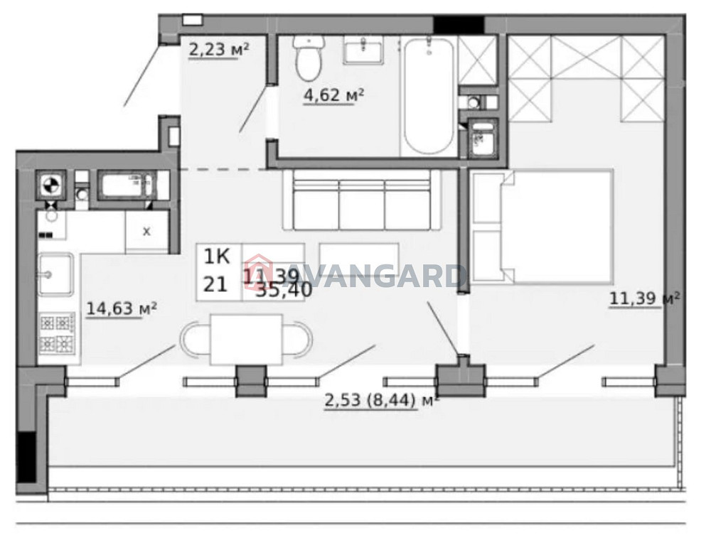Продаж 1-кімнатної студії в ЖК Family House | Пилипа Орлика Львов - изображение 3