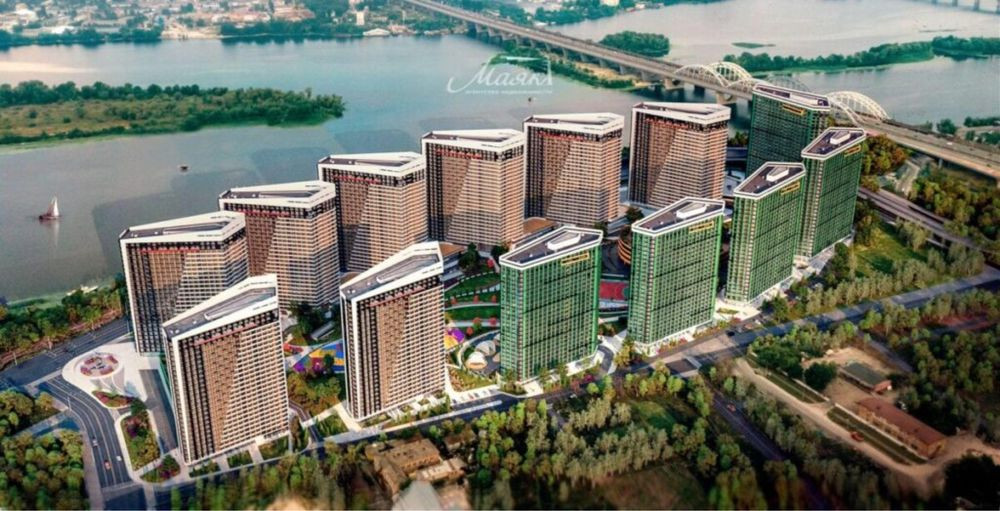 Однокімнатна квартира, ЖК Грейт, Greate, дніпровська набережна 15ж Киев - изображение 4