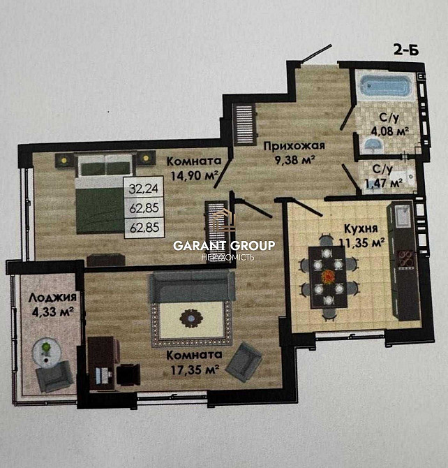 Продаж двокімнатної квартири ЖК Золота Ера Крижанівка - изображение 6