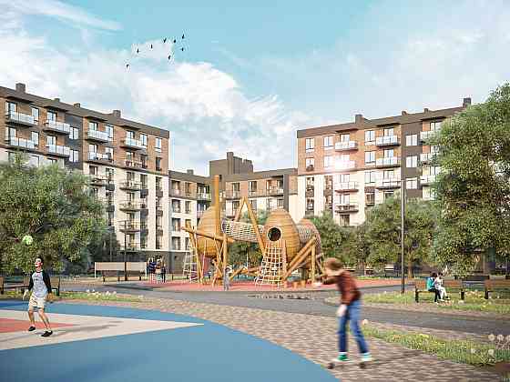 1к квартира в Ірпені, з Балконом, Вид на парк, ЖК Бургундія 3, 858$ м² Ирпень