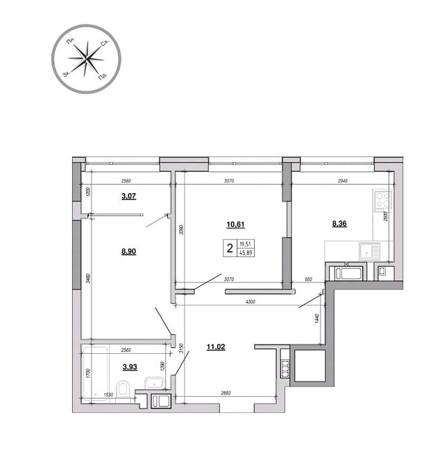 Продаж 2-кім кв-ри в ЖК на ВЕЛИЧКОВСЬКОГО Львов - изображение 2
