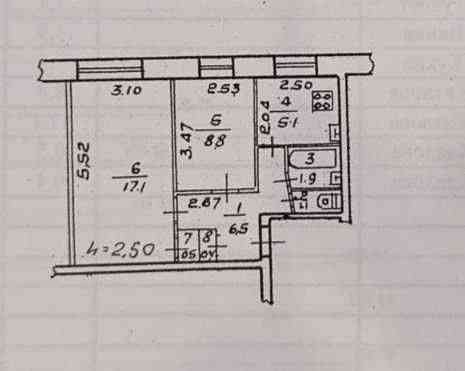 Продам 2-кімнатну квартиру в Центральному районі Днепр