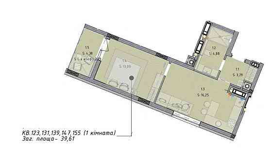 Продаж 1 кімнатної в новобудові від забудовника ЖК Кленовий двір Львов