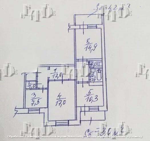 Продам 3-кімнатну квартиру, вул. Симиренка, Борщагівка. VD Киев - изображение 7