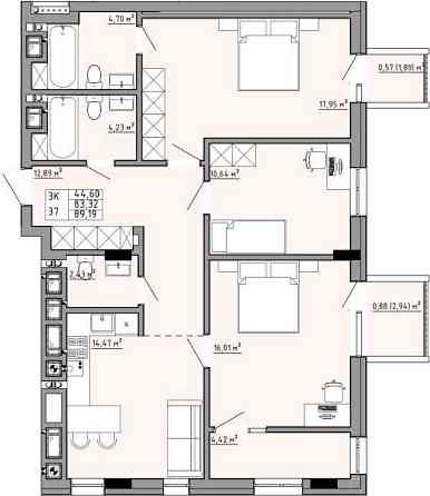 Продаж 3-кім по вул Мазепи Орлика Городок(Львовская обл.)