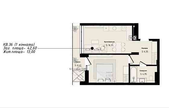 Продаж 1кім квартири ЖК AURA Львов