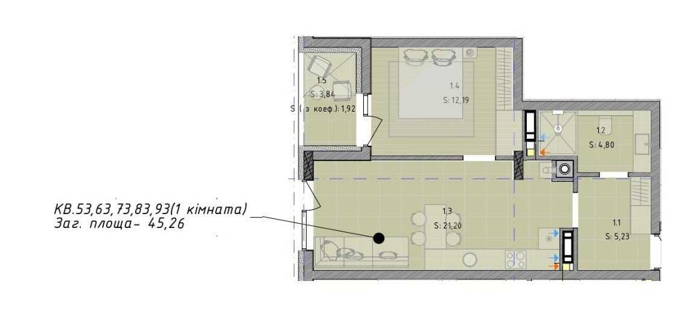 Продаж 1 кім.квартири в новобудові вул.Брюховицька ЖК Кленовий двір Львов - изображение 2