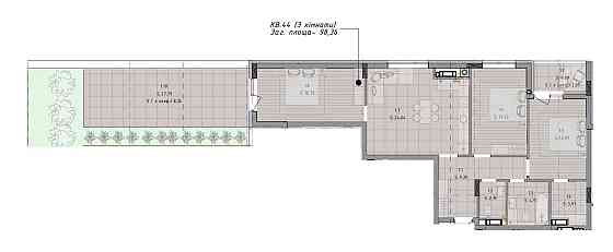 Продаж 3 кім.квартири з терасою в новобудові вул. Шевченка 266 Львов