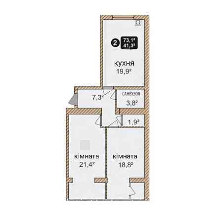 ВИГІДНО ! 2-кімнатна в зданій новобудові. Виставка, ЖК Автобіографія Лісові Гринівці