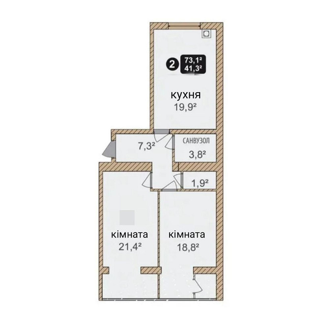 ВИГІДНО ! 2-кімнатна в зданій новобудові. Виставка, ЖК Автобіографія Лісові Гринівці - зображення 2