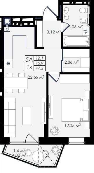 Продаж 1 кім. квартири від забудовника ЖК Простір вул. Стрийська Арена Львів - зображення 4