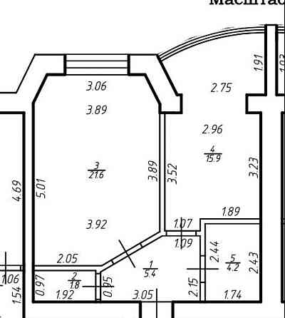 Здана, велика 1-кімнатна квартира! Ивано-Франковск