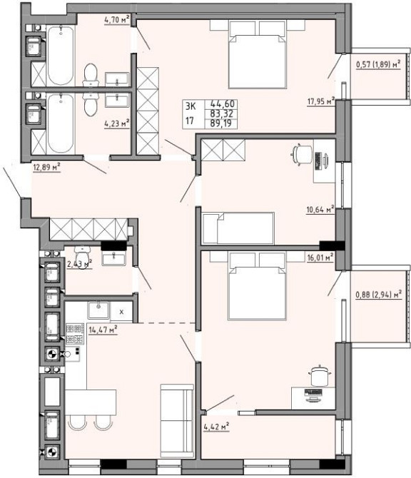 Продаж 3х кім квартири вул. П. Орлика Львов - изображение 2