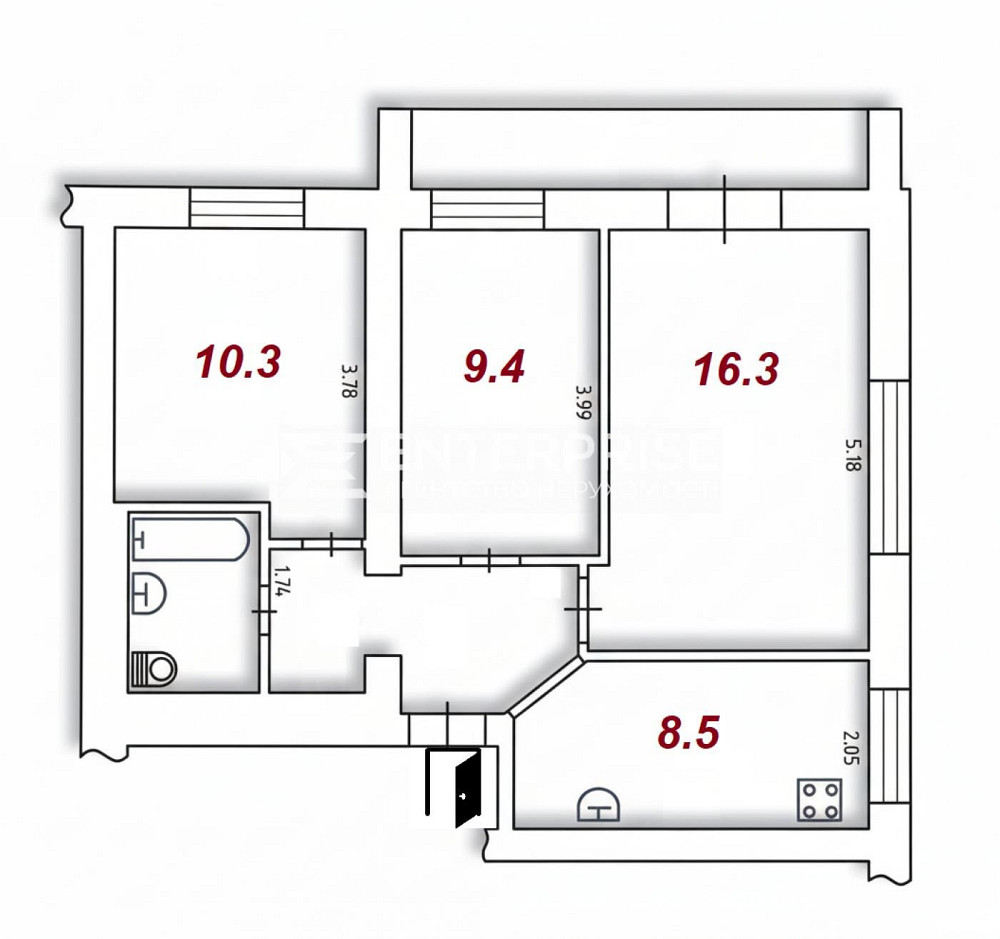 Без%. Оренда квартири, вул. Зодчих Киев - изображение 2