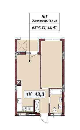 Продаж 1кім квартири. Львов