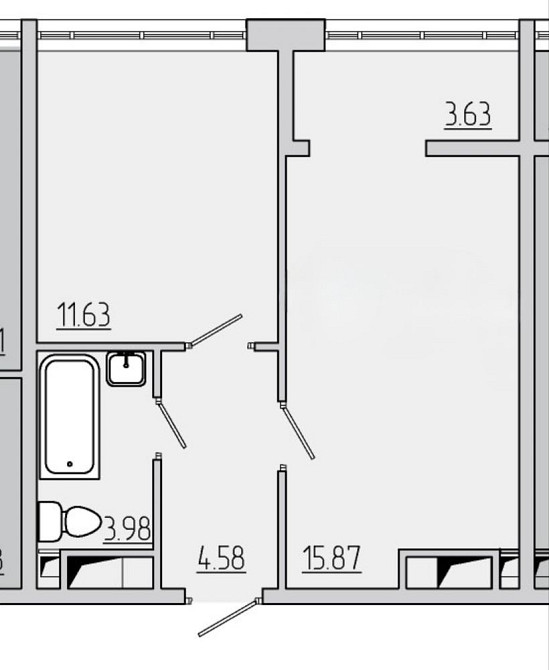 Каманина 44 Жемчужина продажа квартиры 40м2 прямой вид на море Одесса - изображение 4