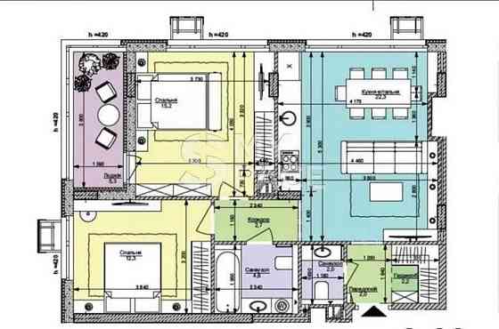 Продаж квартири ЖК Файна Таун Євро 3к 70м Киев