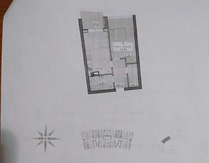 1 комнатная квартира ЖК Атмосфера Одеса - зображення 1