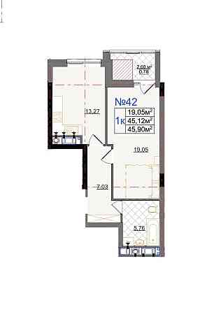 Продаж 1 кім. квартири в новобудові вул. Очеретяна Львов