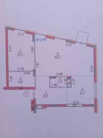 2кімнатна квартира Жк Парк Таун60кв м. Зданий будинок Гостомель Буча Гостомель