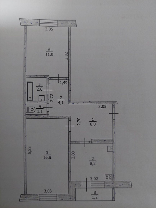 Продам 2к квартиру ПШС Павлоград - зображення 2