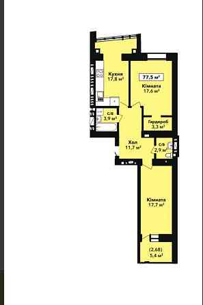 Продаж 2-к., Ракове, вул. Довженка, новобудова здана Хмельницький