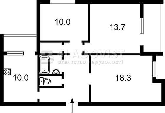 Оренда квартири . Антоновича. м. Олімпійська 3 к . Киев