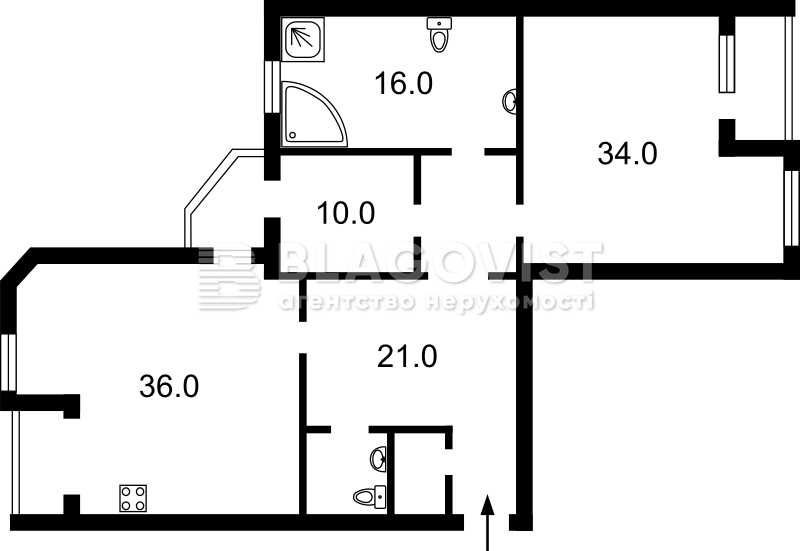 Оренда 3х кімн. квартири в ЖК Південна Брама. ст. м. Осокорки Киев - изображение 6