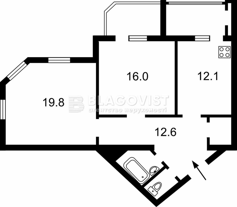 Оренда 2-х кім квартири 73м 11-й пов вул Алмаатинська 39а масив ДВРЗ Киев - изображение 3