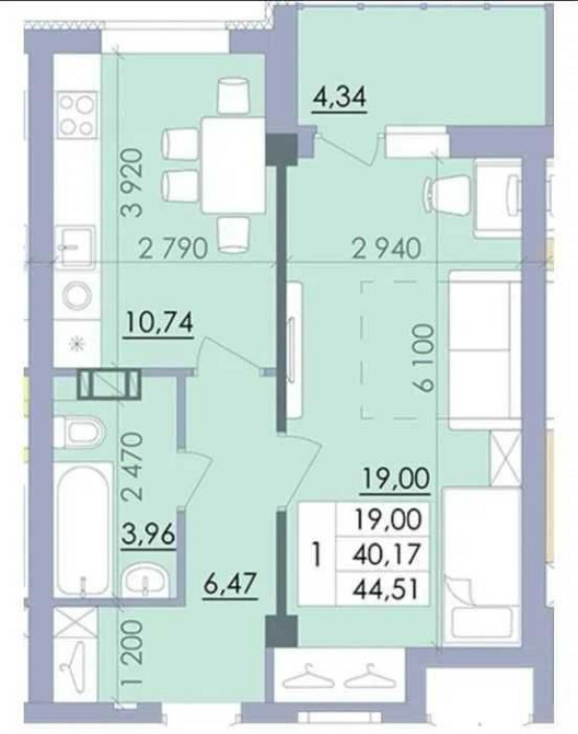 Продаж 1к. 45м2 ЖК Пелюстковий  по найкращій ціні 100% Актуально Полтава - изображение 1
