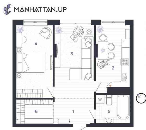 2 - кімнатна готова квартира в ЖК Manhattan Up Ивано-Франковск