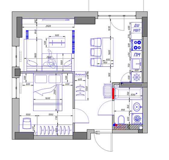 2 комнатная квартира возле парка Победы Одеса