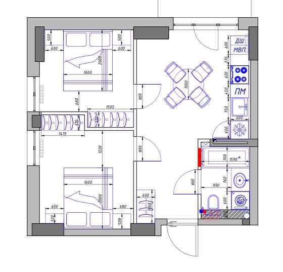 2 комнатная квартира возле парка Победы Одеса
