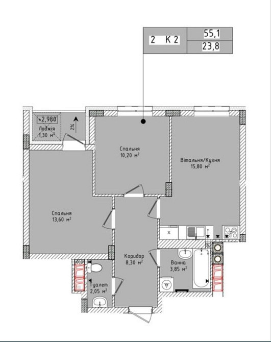 Продаж квартири Солонака вул. Рубчака Солонка (Львівська обл.) - зображення 2