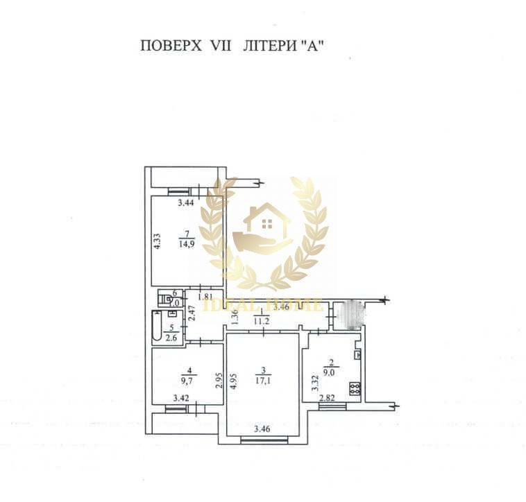 Продаж 3-кімнатної квартири в Києві, м. Героїв Дніпра Киев - изображение 3