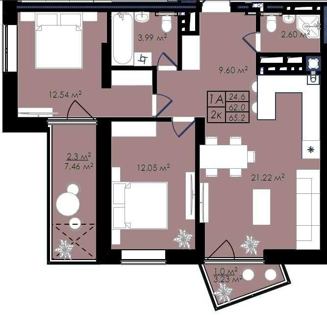 Продаж 2 кім. квартири в новобудові вул. Стрийська, ЖК Простір Львов - изображение 2