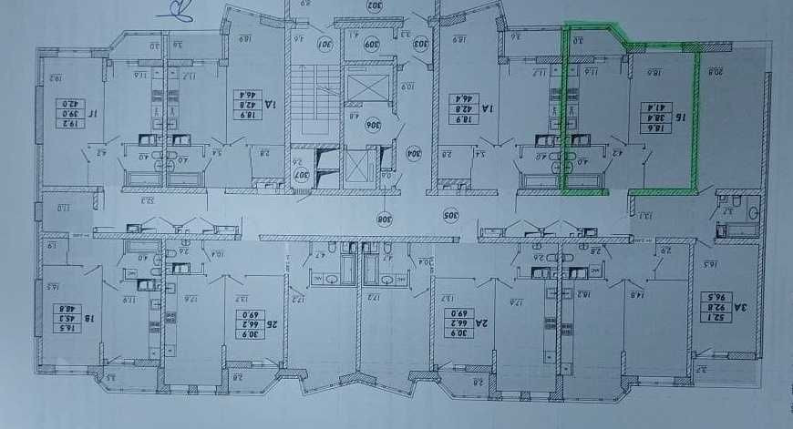 Прохоровский квартал. Лучшая цена ! 41 м. Средний этаж Одесса - изображение 7