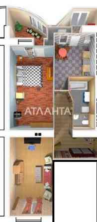 2-х комнатная квартира в кирпичном доме, с АГВ, средний этаж Одесса