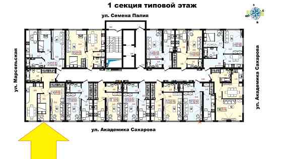 Продам 2х ком квартиру на ул. Марсельская - 3 этаж- ЖК Гавайи Одесса