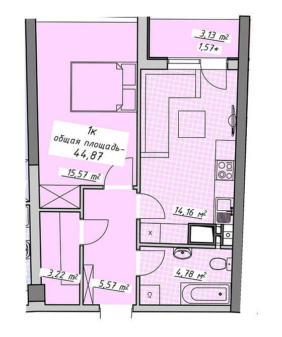 Без Комисии! Жк Атмосфера 1-комнатная квартира/Терраса/Море Одесса - изображение 4