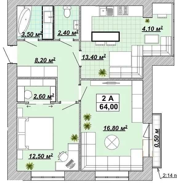 Продаж 2к квартири за супер ціною! Княгинин Ивано-Франковск - изображение 2