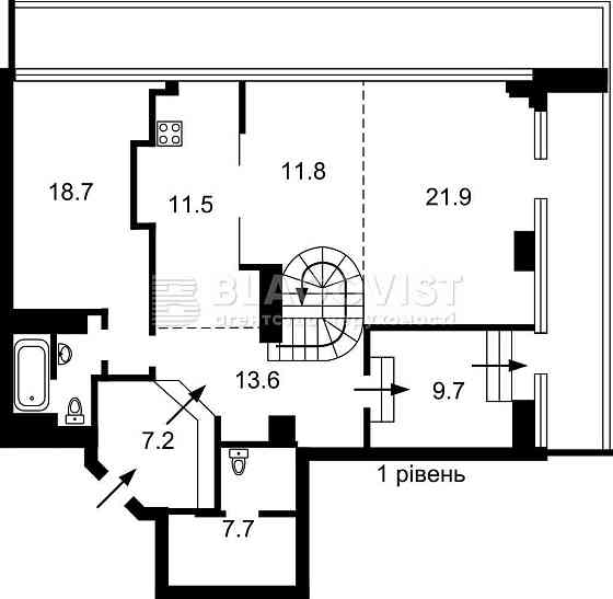 Ексклюзивний пенхаус в ЖК бізнес-класу "Delmar"  М. Драгомірова, 14-А Київ