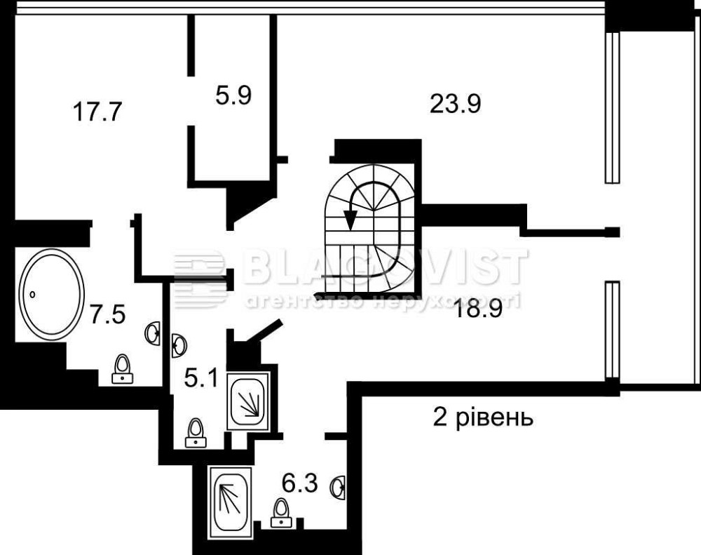 Ексклюзивний пенхаус в ЖК бізнес-класу "Delmar"  М. Драгомірова, 14-А Киев - изображение 4