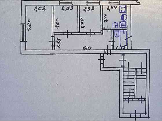 Продам 3ком. Квартиру. АО. Кам`янське (Запорізька обл.)