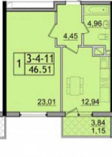 Просторная квартира 46.5 метров в Кадоре. Красивый вид! Ліски - зображення 7