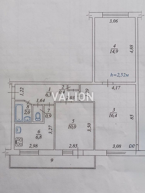 Продаж 3-кім. квартири Оболонський проспект без ремонту, метро Оболонь Киев - изображение 7