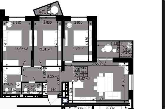 Продаж 3-кім квартири по вул Стрийській Львов