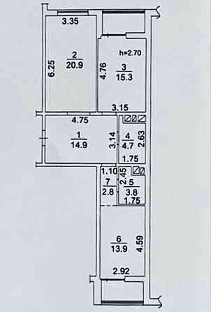 Продам 2-комнатную квартиру ЖК Модерн, Судостроительная, кухня 18 м² Одеса
